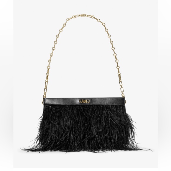 Michael Kors Handbags - Michael Kors Large Feather Embellished Clutch
